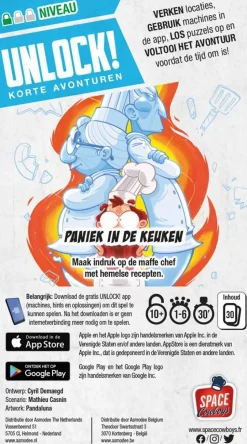 Space Cowboys Unlock>Unlock!: Korte Avonturen 1 - Paniek In De Keuken