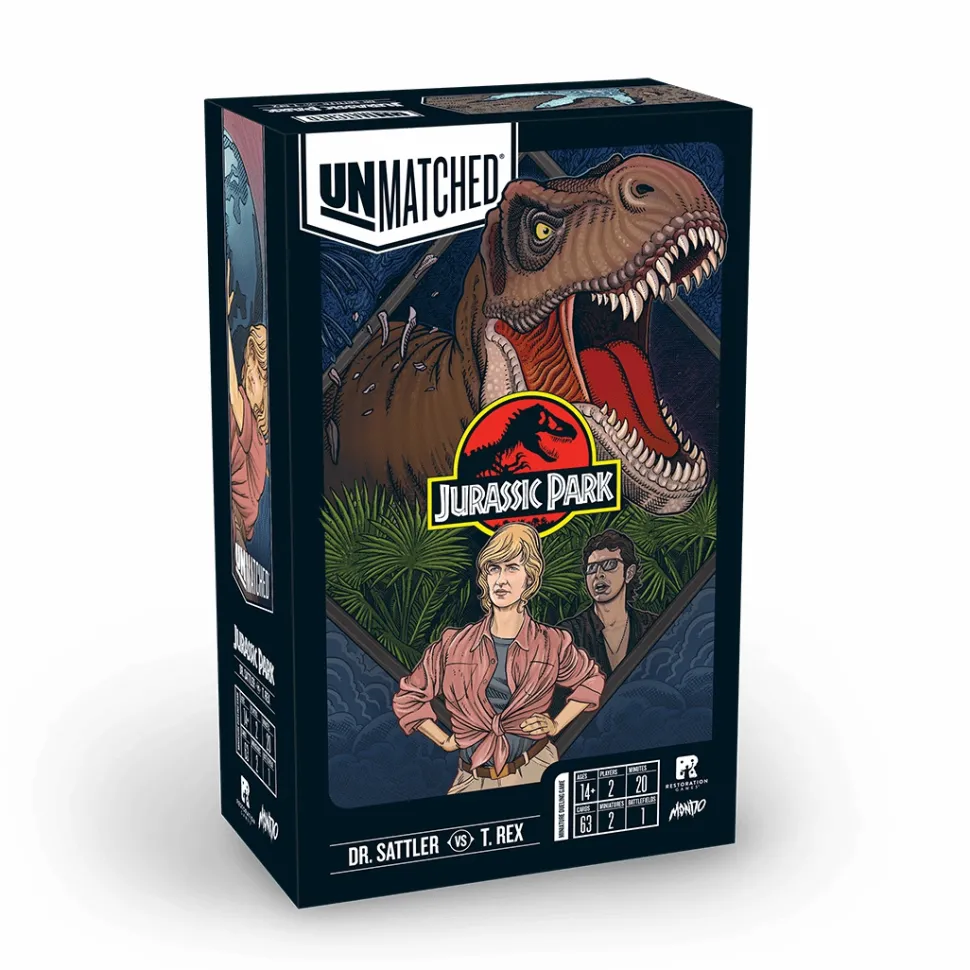 Restoration Games Strategische Spellen>Unmatched - Jurassic Park Dr. Sattler Vs T. Rex