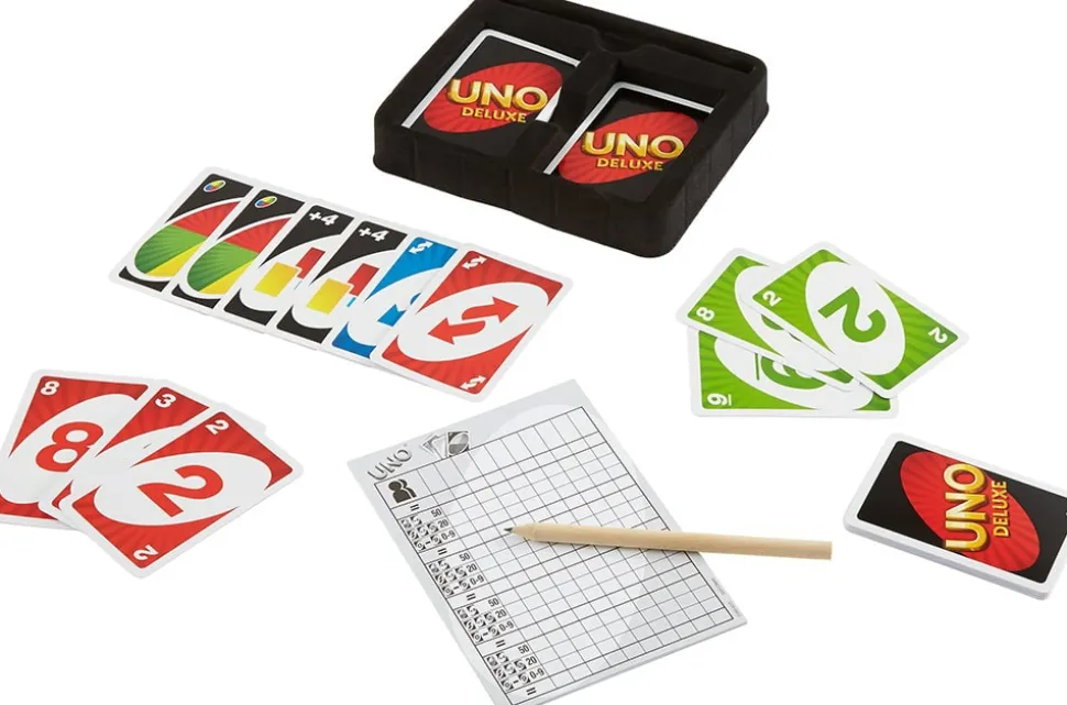 Mattel Games Kaartspellen>Uno Deluxe Tin - Kaartspel