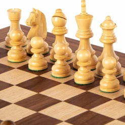 Manopoulou Schaaksets>Walnut Chess Set 40X40Cm (Medium) With Staunton Chessmen 7,7Cm Koning