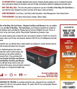 Ares Games Bordspel Hoesjes>War Of The Ring Card Game Shadow Card Box And Sleeves