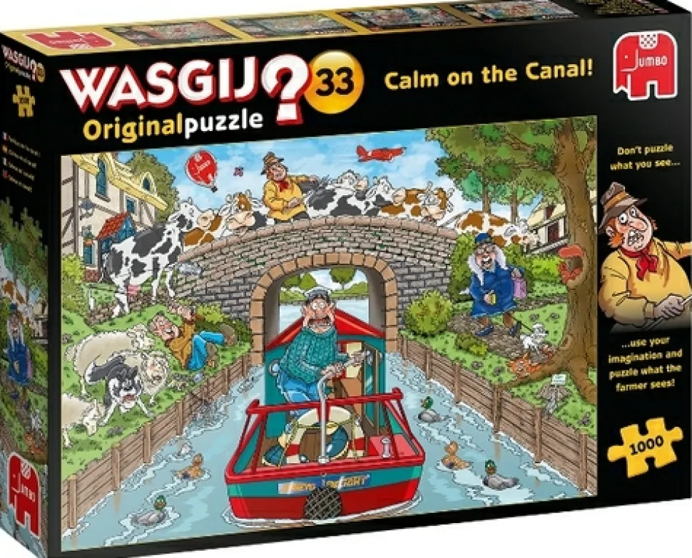 Jumbo Wasgij>Wasgij Original 33 - Kalm Op Het Kanaal! (1000)