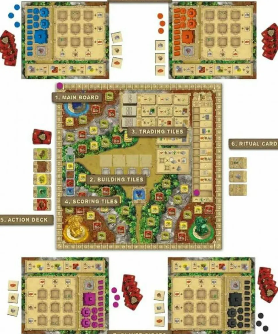 Board & Dice 1 Persoonspellen (Solo)>Zapotec - Bordspel