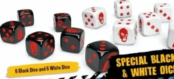 Cool Mini or Not Dobbelstenen>Zombicide 2Nd Edition Special Black/White Dice